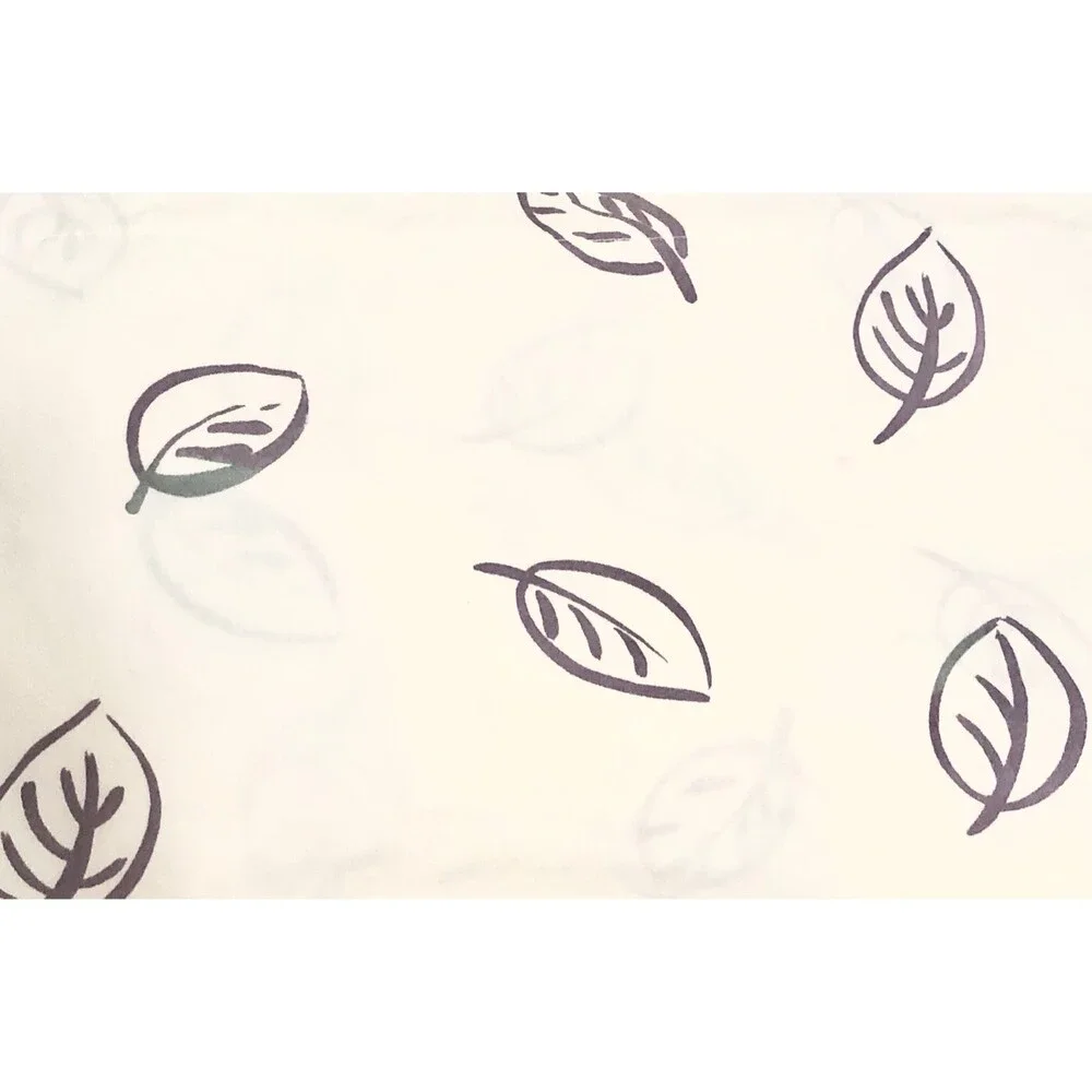 Week End White & Purple Leaf Pattern Throw Decoration Pillows Bed Couch Home